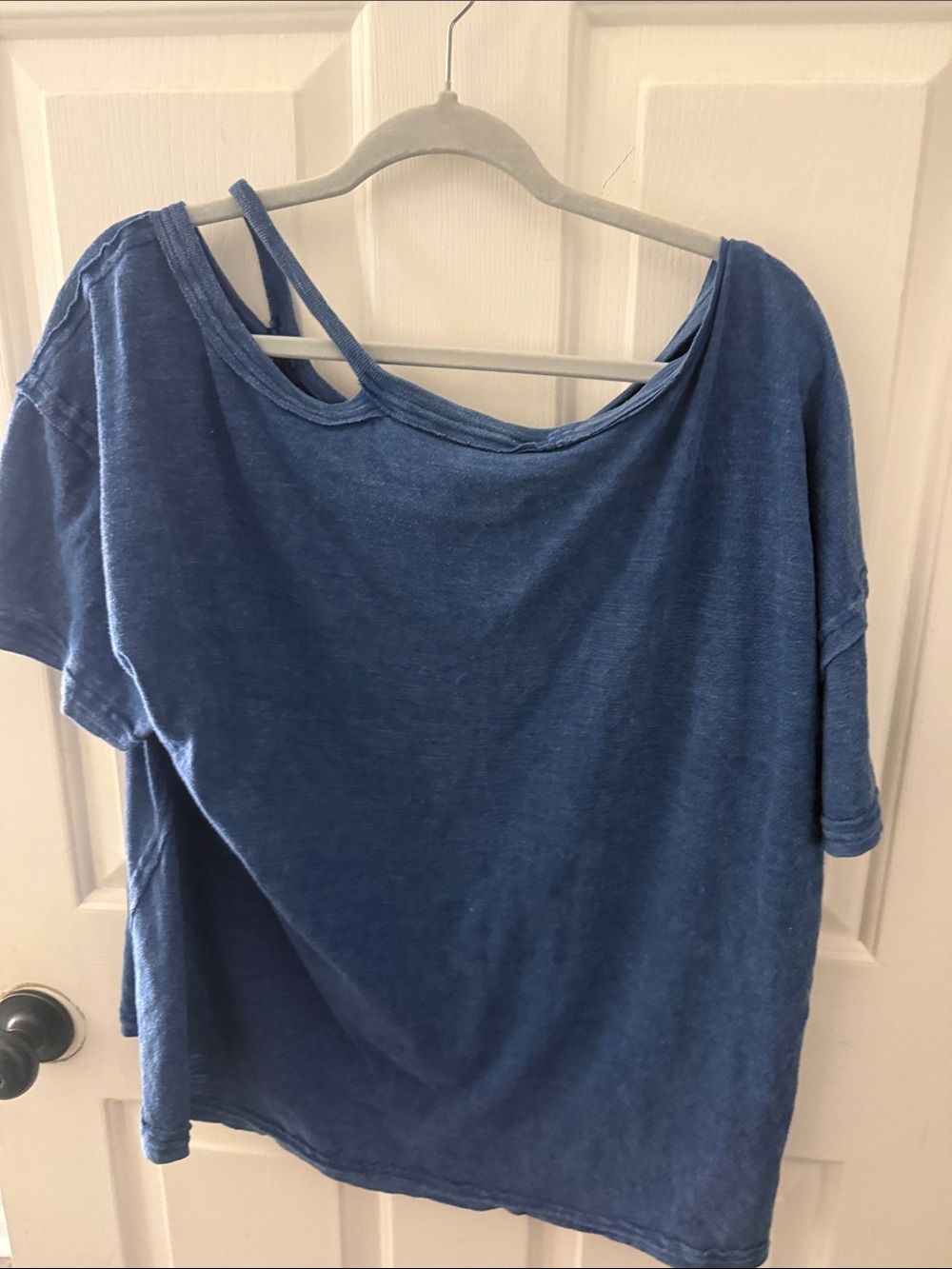 We The Free Washed Indigo Short Sleeve Tee - Picture 3 of 3
